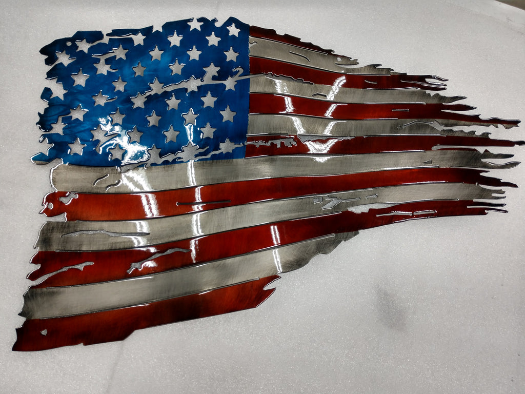 Battleworn American Flag FastLane MetalWorx