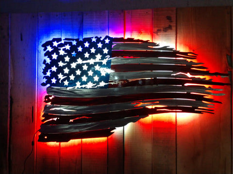 American Battleworn with LED
