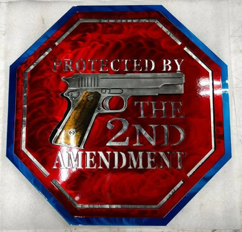 Protected by the 2nd Amendment Medal Sign
